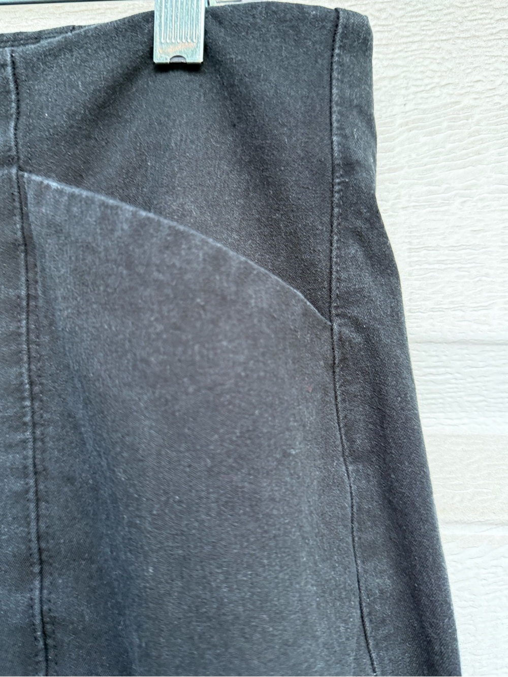 Old Navy High Waist Wide-Leg Pixie Pants with Front Seams in Black Jack L - Picture 8 of 10